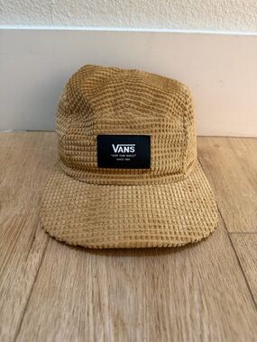 Vans Waffle Corduroy Five-Panel Cap in Tan